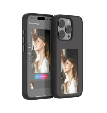 Buy bulk customize E Ink Phone Case 4-Color Display NFC DIY Pattern Phone Cover For Samsung Galaxy S24 Plus S24 Ultra