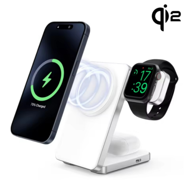 MagGo Wireless Charging Station (Foldable 3-in-1)